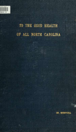 To the good health of all North Carolina_cover