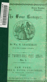 The four Georges, sketches of manners, morals, court and town life_cover