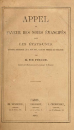 Appel en faveur des noirs émancipés dans les Etats-Unis : discours prononcé le 25 juin 1865, dans le Temple de Toulouse_cover