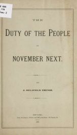 The duty of the people in November next 1_cover