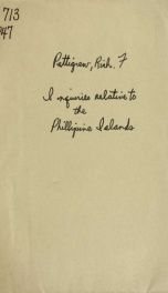 Inquiries relative to the Philippine Islands_cover