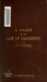 A digest of the law of easements_cover