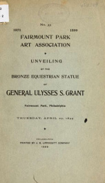 Ceremonies incident to the unveiling of the bronze equestrian statue of General Ulysses S. Grant 1_cover