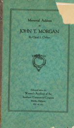 Memorial address on John T. Morgan_cover