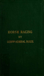 On the laws and practice of horse racing, etc., etc._cover