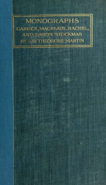 Monographs: Garrick, Macready, Rachel, and Baron Stockmar_cover