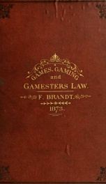 Games, gaming and gamester's law_cover