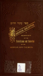 Sefer Okre harim = The rabbinical dialectics : a history of the dialecticians and dialectics of the Mishnah and Talmud_cover