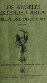 Telephone directory : Los Angeles extended area_cover