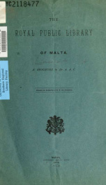 The Royal Public Library of Malta : a brochure_cover