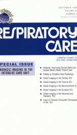 Respiratory care : the official journal of the American Association for Respiratory Therapy vol. 44 no. 9_cover