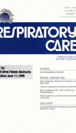 Respiratory care : the official journal of the American Association for Respiratory Therapy vol. 44 no. 4_cover