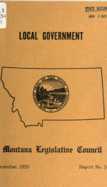 Local government; a report to the Forty-second Legislative Assembly 1970_cover