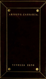 Comedia di messer Lodouico Ariosto intitolata Cassaria : con l'argumento aggiunto et non piu stampato_cover