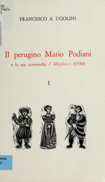 Il perugino Mario Podiani e la sua commedia I Megliacci (1530) 1_cover