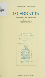 Lo Sbratta : commedia del XVI secolo_cover