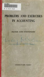 Problems and exercises in accounting_cover