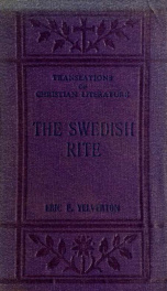 The Swedish rite, a translation of "Handbok för svenska kyrkan,"_cover