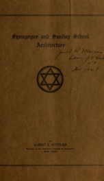 Synagogue and Sunday school architecture_cover