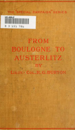 From Boulogne to Austerlitz, Napoleon's campaign of 1805_cover