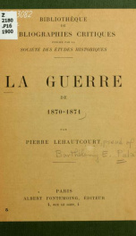 La guerre de 1870-1871_cover