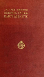 Herders und Kants ästhetik_cover