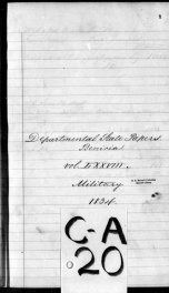 Provincial State Papers : Benicia. Military, 1767-1845 Tomos LXXVIII-LXXXVIII, 1834-1845_cover