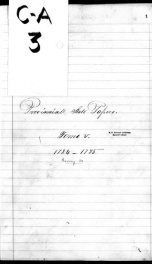 Provincial State Papers, 1767-1822 Tomos V-VI, 1785-1788_cover
