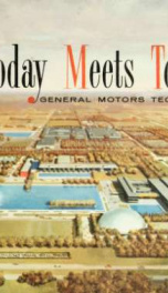 Where today meets tomorrow : General Motors Technical Center_cover