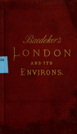 London and its environs. Handbook for travellers_cover
