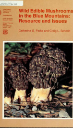 Wild edible mushrooms in the Blue Mountains : resource and issues_cover