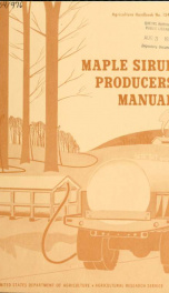 Maple sirup producers manual_cover