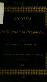 Zionism and its relation to prophecy_cover