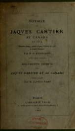 Voyage de Jaqves Cartier av Canada en 1534 : nouvelle édition, publiée d'après l'édition de 1598 et d'après Ramusio_cover