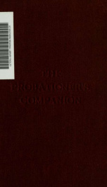 The probationer's companion :_cover