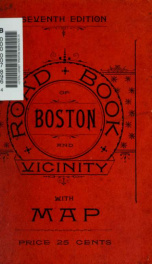 Road book of Boston and vicinity for bicycles, riders, and drivers_cover