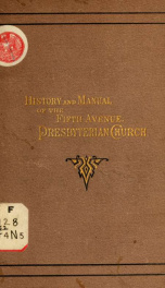 A brief history of the Fifth avenue Presbyterian church_cover