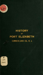 History of Port Elizabeth, Cumberland County, New Jersey_cover