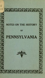Notes on the history of Pennsylvania_cover