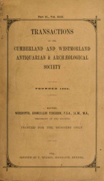 Transactions of the Cumberland & Westmorland Antiquarian & Archaeological Society vol 13 no 2_cover