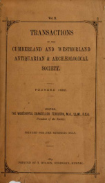 Transactions of the Cumberland & Westmorland Antiquarian & Archaeological Society 10_cover