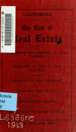 The law of real estate. What is real property. Ownership and control of real property. Contracts of sale of real property. Transfer of real property. Landlord and tenant. Real estate agents_cover