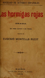 Las hormigas rojas : drama en tres actos y en prosa_cover