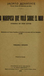 La mariposa que voló sobre el mar : comedia en tres actos_cover