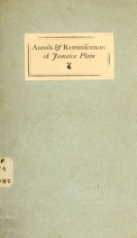 Annals and reminiscences of Jamaica Plain_cover