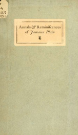 Annals and reminiscences of Jamaica Plain_cover