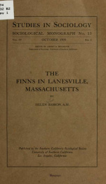 The Finns in Lanesville, Massachusetts_cover