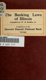 The banking laws of Illinois_cover
