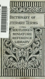 A dictionary of literary terms_cover