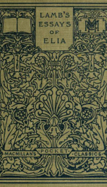The essays of Elia;_cover